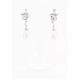 Серьги серебряные "Милый узор"