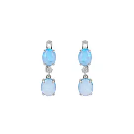 Серьги серебряные "Мириада"