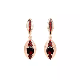 Серьги серебряные "Принцесса востока"