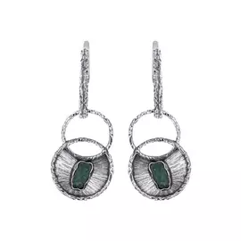 Серьги серебряные "Природное богатство"