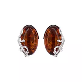 Серьги серебряные "Природные мотивы"