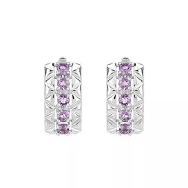 Серьги серебряные "Романтик"