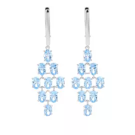 Серьги серебряные "Совершенство"