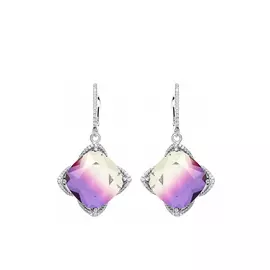 Серьги серебряные "Вечерняя элегия"