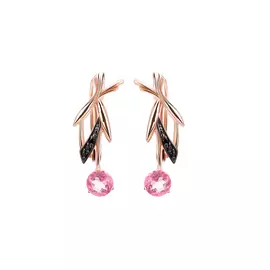 Серьги серебряные "Великолепный версаль"