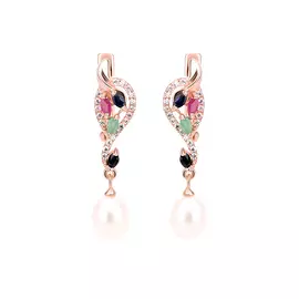 Серьги серебряные "Венецианская роскошь"