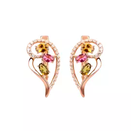 Серьги серебряные "Весеннее настроение"