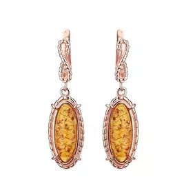 Серьги серебряные "Волна очарования"