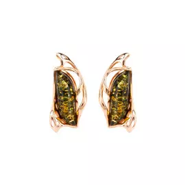 Серьги серебряные,"Янтарная тайна"