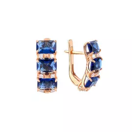 Серьги серебряные "Яркий миг"