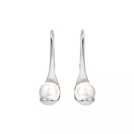Серьги серебряные "Жемчужный изыск"
