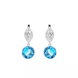 Серьги серебряные "Звезда удачи"