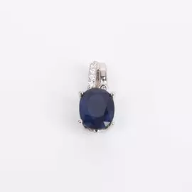 Серебряная Подвеска "Грезы Дианы" синий