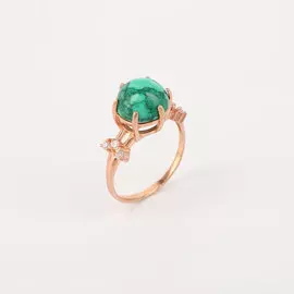 Серебряное кольцо "Природное царство"