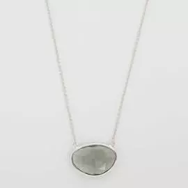 Серебряное колье «Дымчатый день»