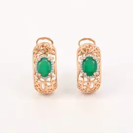 Серебряные серьги "Ювелирная скань"