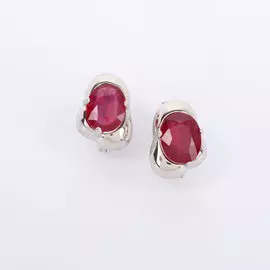 Серебряные серьги "Капелька сока"