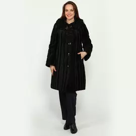 Шуба на пуговицах с воротником