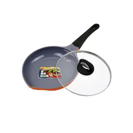 Сковорода с крышкой и носиком для слива