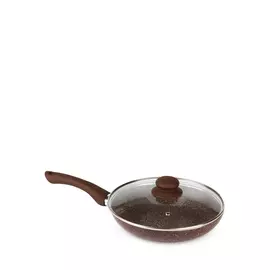 Сковорода с крышкой, мраморное покрытие