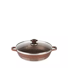 Сотейник литой алюминий со стеклянной крышкой