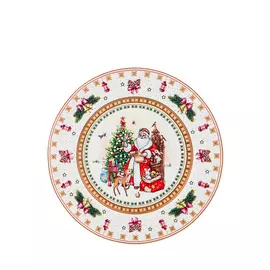 Тарелка с новогодним дизайном, 21x1,6 см
