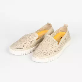 Туфли мужские летние с оригинальной перфорацией на гофрированной подошве