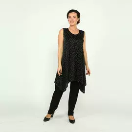 Туника асимметричного кроя без рукавов