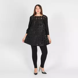 Туника из органзы с блестками