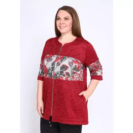 Туника на молнии со вставкой