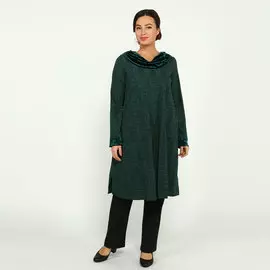 Туника расклешенная с карманами и вставками