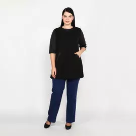 Туника расклешенного кроя с карманами