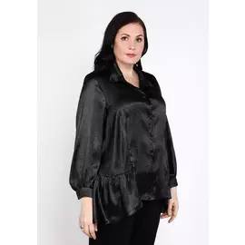 Туника с асимметричным низом и пуговицами