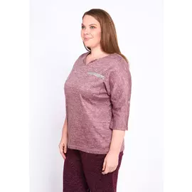 Туника с карманами и стразами