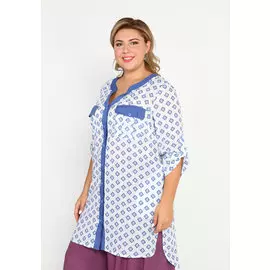 Туника с накладными клапанами на груди