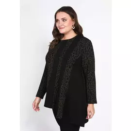 Туника с однотонными вставками