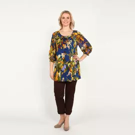 Туника с шифоновыми рукавами и завязками