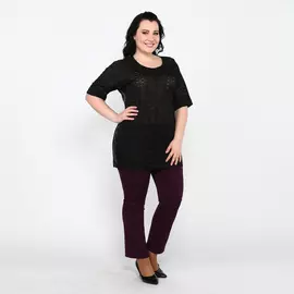 Туника свободная с округлым вырезом