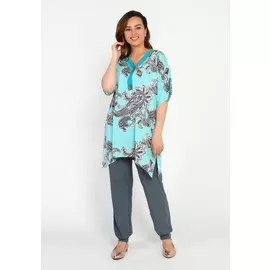 Туника удлиненная с пуговицами