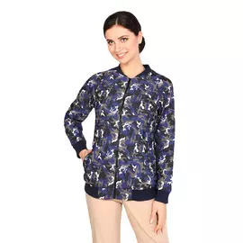 Ветровка на молнии с принтом