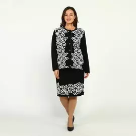 Жакет с контрастным узором