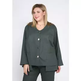 Жакет свободного силуэта с карманами