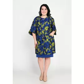 Жакет удлиненный с ярким принтом