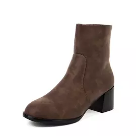 Женские ботильоны на гладком низком каблуке