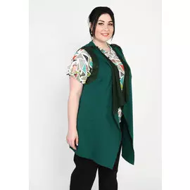 Жилет удлиненный оригинального дизайна