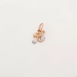 Золотая подвеска "Буква"