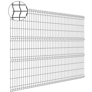 3D панель для забора Grand Line Light 2.5x2.03 м полиэстр RAL 7024 4 ребра