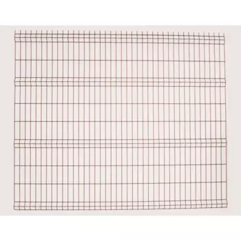 3D панель для забора Эко 2.5x2 м оцинкованный RAL 8017 4 ребра