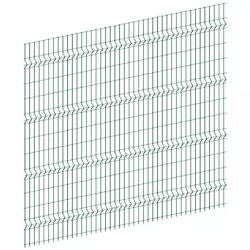 3D панель Medium для забора оцинкованная сталь зеленый
