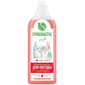 Антибактериальное средство для мытья посуды Synergetic Сочный арбуз 1л